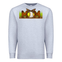 Heather Grey Baseball And Softball Mom Libbey Glass Premium Sweatshirt - BundleAndBundleShop