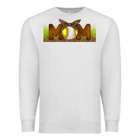 Oatmeal Heather Baseball And Softball Mom Libbey Glass Premium Sweatshirt - BundleAndBundleShop