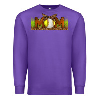Purple Baseball And Softball Mom Libbey Glass Premium Sweatshirt - BundleAndBundleShop