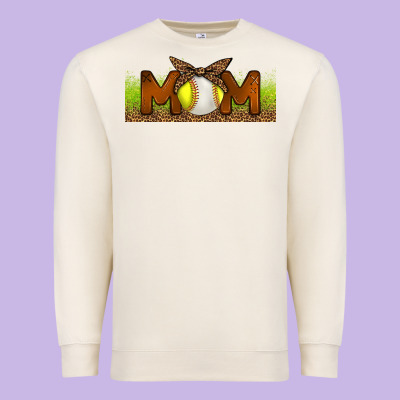 Baseball And Softball Mom Libbey Glass Premium Sweatshirt Designed By Bundleandbundleshop