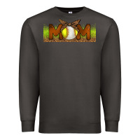 Smoke Baseball And Softball Mom Libbey Glass Premium Sweatshirt - BundleAndBundleShop