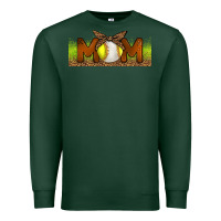 Sports Green Baseball And Softball Mom Libbey Glass Premium Sweatshirt - BundleAndBundleShop