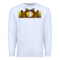 White Baseball And Softball Mom Libbey Glass Premium Sweatshirt - BundleAndBundleShop