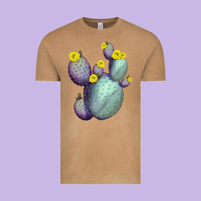 Opunthia Santa Rita Cactus Vintage Tee Designed By Lillyallendesigns