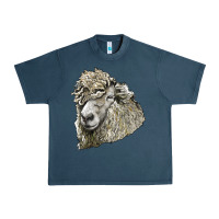 Midnight Navy lincoln sheep head Urban Heavy Tee - LillyAllenDesigns