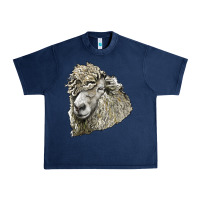 Navy lincoln sheep head Urban Heavy Tee - LillyAllenDesigns