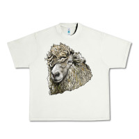 Pistachio lincoln sheep head Urban Heavy Tee - LillyAllenDesigns