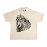 Sandshell lincoln sheep head Urban Heavy Tee - LillyAllenDesigns
