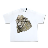 White lincoln sheep head Urban Heavy Tee - LillyAllenDesigns