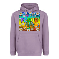 Lavender LGBTQ+ Proud Ally With Daisy Tumbler Heavyweight Hoodie - BundleAndBundleShop