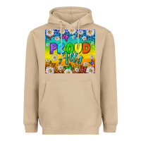 Mushroom LGBTQ+ Proud Ally With Daisy Tumbler Heavyweight Hoodie - BundleAndBundleShop