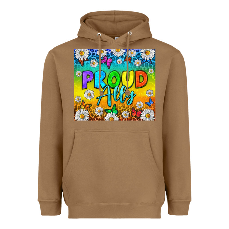 Lgbtq+ Proud Ally With Daisy Tumbler Heavyweight Hoodie by BundleAndBundleShop | Teevron