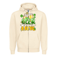 Sandshell St.Patrick's Beer time Zipper Hoodie - HowdyJamesFarm