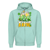 St.patrick's Beer Time Zipper Hoodie | Teevron