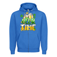 True Royal St.Patrick's Beer time Zipper Hoodie - HowdyJamesFarm