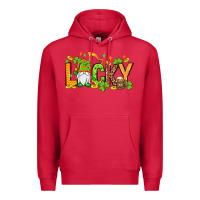 Cardinal St. Patrick's Lucky gnome Premium Hoodie - OliviaCreatesArt