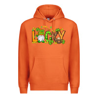 Carrot St. Patrick's Lucky gnome Premium Hoodie - OliviaCreatesArt