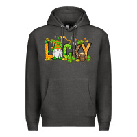 Charcoal Heather St. Patrick's Lucky gnome Premium Hoodie - OliviaCreatesArt