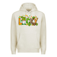 Oatmeal Heather St. Patrick's Lucky gnome Premium Hoodie - OliviaCreatesArt