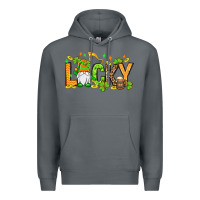 Rock St. Patrick's Lucky gnome Premium Hoodie - OliviaCreatesArt