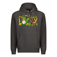 Smoke St. Patrick's Lucky gnome Premium Hoodie - OliviaCreatesArt