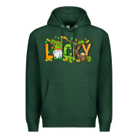 Sports Green St. Patrick's Lucky gnome Premium Hoodie - OliviaCreatesArt