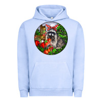 Pigment Grape Ice Christmas Raccoon Urban Hoodie - LillyAllenDesigns