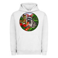 Pigment Lunar Rock Christmas Raccoon Urban Hoodie - LillyAllenDesigns