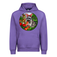Tulip Christmas Raccoon Urban Hoodie - LillyAllenDesigns