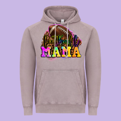 Football Mama Vintage Hoodie Designed By Lillyallendesigns