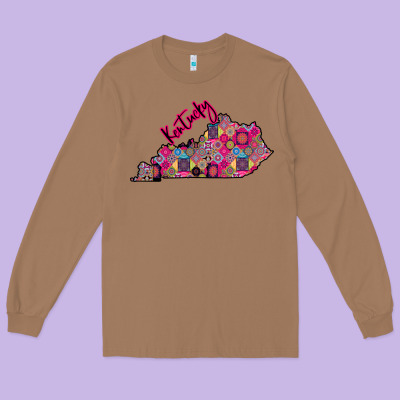 Pink Kentucky Long Sleeve Tee Designed By Bettercallsaul