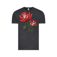 Vintage Black Love Rose Vintage Tee - LillyAllenDesigns