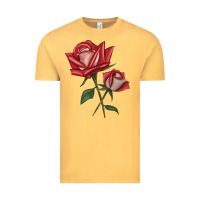 Vintage Mustard Love Rose Vintage Tee - LillyAllenDesigns