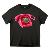 Asphalt pink telephone Heavy Core Tee - AdoDesignShop