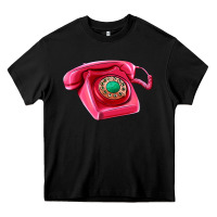 Black pink telephone Heavy Core Tee - AdoDesignShop