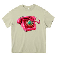 Mossy pink telephone Heavy Core Tee - AdoDesignShop