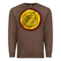 Chestnut american football round earrings Premium Sweatshirt - BundleAndBundleShop