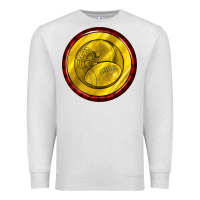 Oatmeal Heather american football round earrings Premium Sweatshirt - BundleAndBundleShop