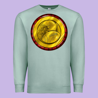 American Football Round Earrings Premium Sweatshirt Designed By Bundleandbundleshop