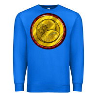 True Royal american football round earrings Premium Sweatshirt - BundleAndBundleShop