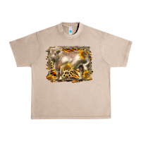 French Oak western charolais bull Urban Heavy Tee - LillyAllenDesigns