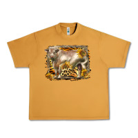 Peanut Butter western charolais bull Urban Heavy Tee - LillyAllenDesigns