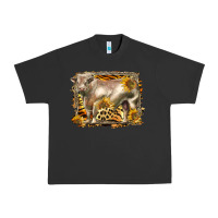 Pigment Black western charolais bull Urban Heavy Tee - LillyAllenDesigns