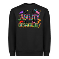 Black see the ability not the disability nca Heavyweight Sweatshirt - NancyCooperArtShop