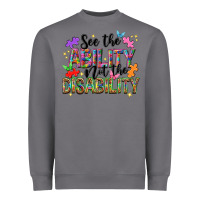 Storm see the ability not the disability nca Heavyweight Sweatshirt - NancyCooperArtShop
