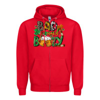 Red Bad and boozy St. Patrick's Day Zipper Hoodie - CowGirlArtShop