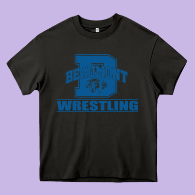 Beaumont Wrestling Heavy Core Tee Designed By Jasminsmagicworld