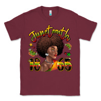 Burgundy juneteenth 1865 black woman Classic Tee - LillyAllenDesigns