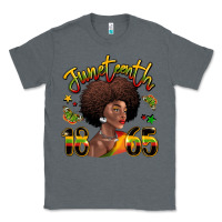 Charcoal Heather juneteenth 1865 black woman Classic Tee - LillyAllenDesigns