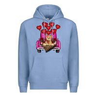 Colony Blue valentines day tedybear truck Premium Hoodie - RanaPortraitStore